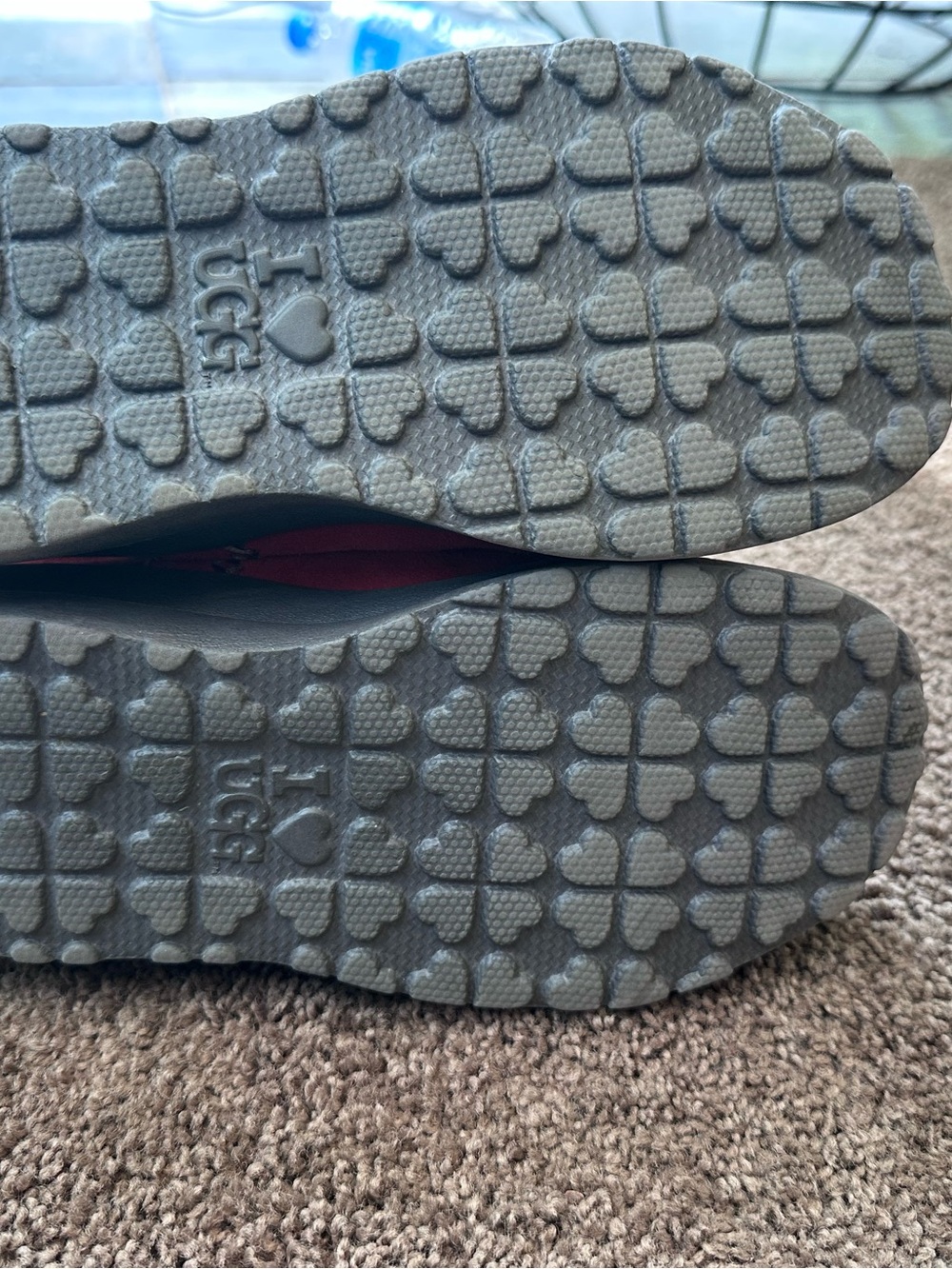 UGG Women’s Red Suede Ankle Boots- 5 - Picture 2 of 8